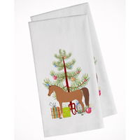 Arabian Horse Christmas White Kitchen Towel Set of 2