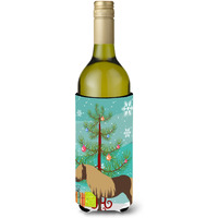 "Caroline's Treasures Shetland Pony Horse Christmas Decorative Bottle Hugger, 750ml, Multicolor"