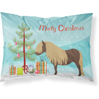 "Caroline's Treasures ""Shetland Pony Horse Christmas"" Pillowcase, Standard, Multicolor"