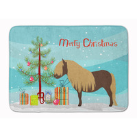 "Caroline's Treasures Shetland Pony Horse Christmas Floor Mat, 19"" x 27"", Multicolor"