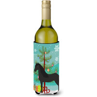 "Caroline's Treasures Friesian Horse Christmas Decorative Bottle Hugger, 750ml, Multicolor"