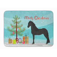 "Caroline's Treasures Friesian Horse Christmas Floor Mat, 19"" x 27"", Multicolor"