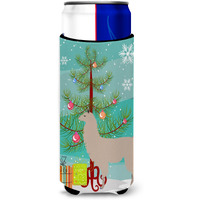 "Caroline's Treasures Llama Christmas Decorative Can Hugger, Slim, Multicolor"