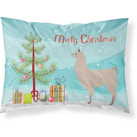 "Caroline's Treasures Llama Christmas Pillowcase, Standard, Multicolor"