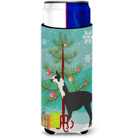 "Caroline's Treasures Llama Q' Ara Christmas Decorative Can Hugger, Slim, Multicolor"