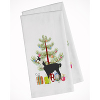 Llama Q' Ara Christmas White Kitchen Towel Set of 2