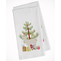 Alpaca Christmas White Kitchen Towel Set of 2