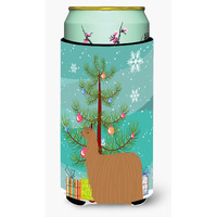 "Caroline's Treasures Alpaca Suri Christmas Decorative Can Hugger, Tall, Multicolor"