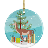 Caroline's Treasures Guanaco Christmas Ceramic Ornament
