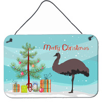 "Caroline's Treasures Emu Christmas Metal Print, 8"" x 12"""