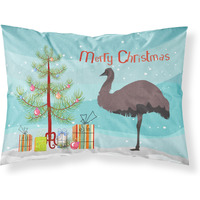 "Caroline's Treasures Emu Christmas Pillowcase, Standard, Multicolor"