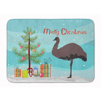 "Caroline's Treasures Emu Christmas Indoor/Outdoor Floor Mat, 19"" x 27"", Multicolor"