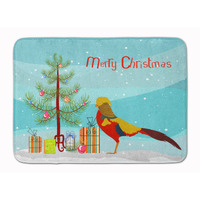 "Caroline's Treasures Golden or Chinese Pheasant Christmas Floor Mat, 19"" x 27"", Multicolor"