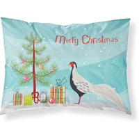 "Caroline's Treasures Silver Pheasant Christmas Pillowcase, Standard, Multicolor"