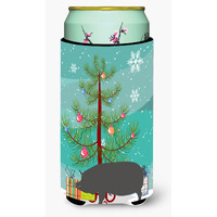 "Caroline's Treasures Berkshire Pig Christmas Decorative Can Hugger, Tall, Multicolor"