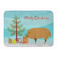 "Caroline's Treasures Hungarian Mangalica Pig Christmas Floor Mat, 19"" x 27"", Multicolor"