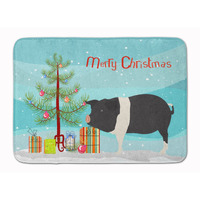 "Caroline's Treasures Hampshire Pig Christmas Floor Mat, 19"" x 27"", Multicolor"