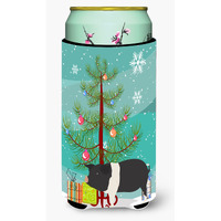 "Caroline's Treasures Hampshire Pig Christmas Decorative Can Hugger, Tall, Multicolor"