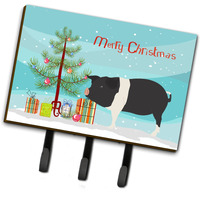 "Caroline's Treasures Hampshire Pig Christmas Wall Hook, Triple"