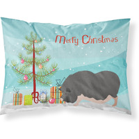 "Caroline's Treasures Vietnamese Pot-Bellied Pig Christmas Pillowcase, Standard, Multicolor"
