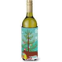 "Caroline's Treasures Duroc Pig Christmas Decorative Bottle Hugger, 750ml, Multicolor"