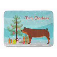 "Caroline's Treasures Duroc Pig Christmas Floor Mat, 19"" x 27"", Multicolor"