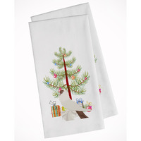 German Helmet Pigeon Christmas White Kitchen Towel Set of 2