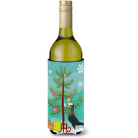 "Caroline's Treasures English Carrier Pigeon Christmas Decorative Bottle Hugger, 750ml, Multicolor"