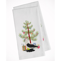 Saxon Fairy Swallow Pigeon Christmas White Kitchen Towel Set of 2