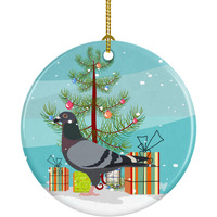 Caroline's Treasures Racing Pigeon Christmas Ceramic Ornament