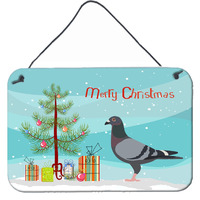 "Caroline's Treasures Racing Pigeon Christmas Metal Print, 8"" x 12"""