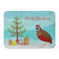 "Caroline's Treasures Chinese Painted or King Quail Christmas Floor Mat, 19"" x 27"", Multicolor"