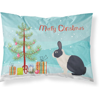 "Caroline's Treasures Dutch Rabbit Christmas Pillowcase, Standard, Multicolor"