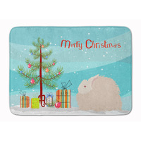 "Caroline's Treasures Fluffy Angora Rabbit Christmas Floor Mat, 19"" x 27"", Multicolor"