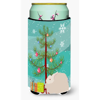 "Caroline's Treasures Fluffy Angora Rabbit Christmas Decorative Can Hugger, Tall, Multicolor"