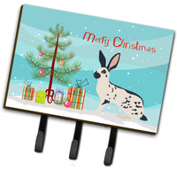 "Caroline's Treasures English Spot Rabbit Christmas Wall Hook, Triple"