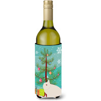 "Caroline's Treasures Hermelin Rabbit Christmas Decorative Bottle Hugger, 750ml, Multicolor"