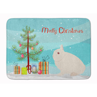 "Caroline's Treasures Hermelin Rabbit Christmas Floor Mat, 19"" x 27"", Multicolor"