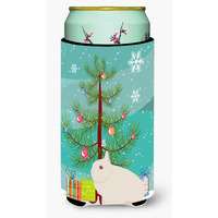 "Caroline's Treasures Hermelin Rabbit Christmas Decorative Can Hugger, Tall, Multicolor"