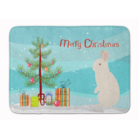 "Caroline's Treasures New Zealand White Rabbit Christmas Floor Mat, 19"" x 27"", Multicolor"