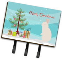 "Caroline's Treasures New Zealand White Rabbit Christmas Wall Hook, Triple"