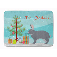 "Caroline's Treasures Giant Chinchilla Rabbit Christmas Floor Mat, 19"" x 27"", Multicolor"