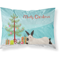 "Caroline's Treasures California White Rabbit Christmas Pillowcase, Standard, Multicolor"