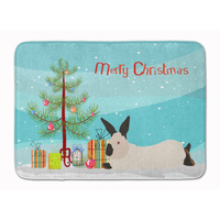 "Caroline's Treasures California White Rabbit Christmas Floor Mat, 19"" x 27"", Multicolor"