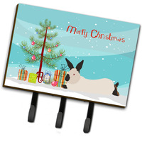"Caroline's Treasures California White Rabbit Christmas Wall Hook, Triple"
