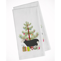 Herwick Sheep Christmas White Kitchen Towel Set of 2
