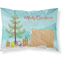 "Caroline's Treasures Lincoln Longwool Sheep Christmas Pillowcase, Standard, Multicolor"