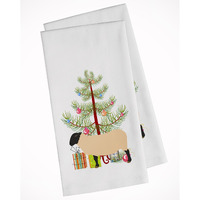 Suffolk Sheep Christmas White Kitchen Towel Set of 2