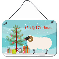 "Caroline's Treasures Scottish Blackface Sheep Christmas Metal Print, 8"" x 12"""