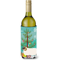 "Caroline's Treasures Scottish Blackface Sheep Christmas Decorative Bottle Hugger, 750ml, Multicolor"